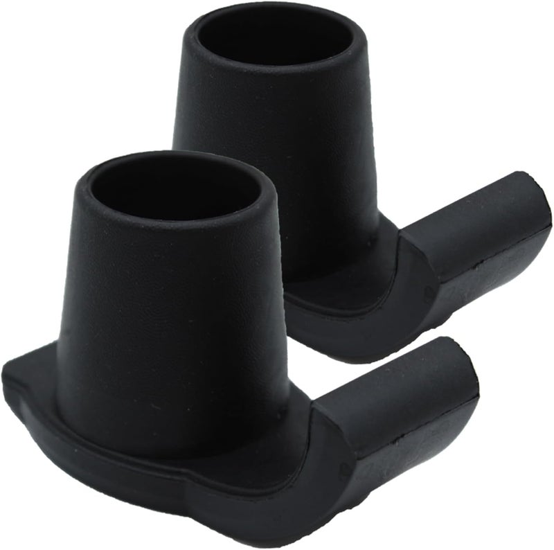 Magicorange Walker Glide Skis, 2 Pcs Universal Fit Walker ski Glides,Easy to Use Rubber Walker Glides,Walker Feet Replacement (Black) - Image 1